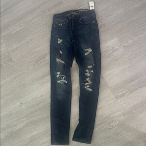 NWT Advanced Stretch stacked skinny, distressed jeans